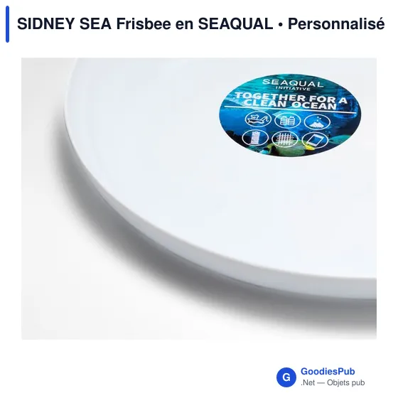 Frisbee personnalisable SIDNEY SEA avec logo en matériau SEAQUAL - Image 6