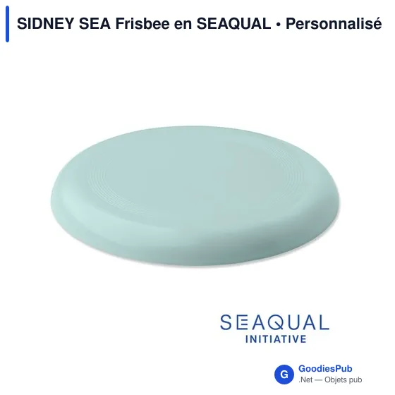 Frisbee personnalisable SIDNEY SEA avec logo en matériau SEAQUAL - Image 7