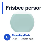 Frisbee personnalisable SIDNEY SEA avec logo en matériau SEAQUAL - Miniature 8