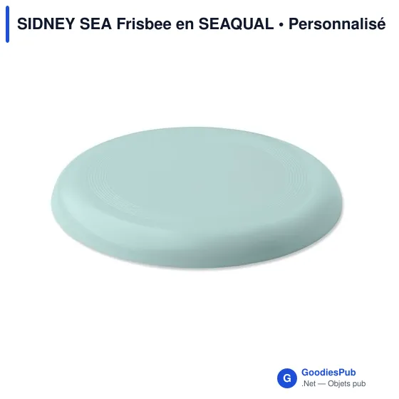 Frisbee personnalisable SIDNEY SEA avec logo en matériau SEAQUAL - Image 9
