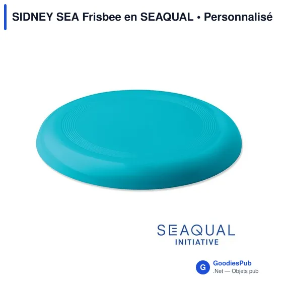Frisbee personnalisable SIDNEY SEA avec logo en matériau SEAQUAL - Image 10