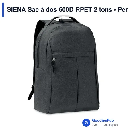 SIENA Sac à dos 600D RPET 2 tons