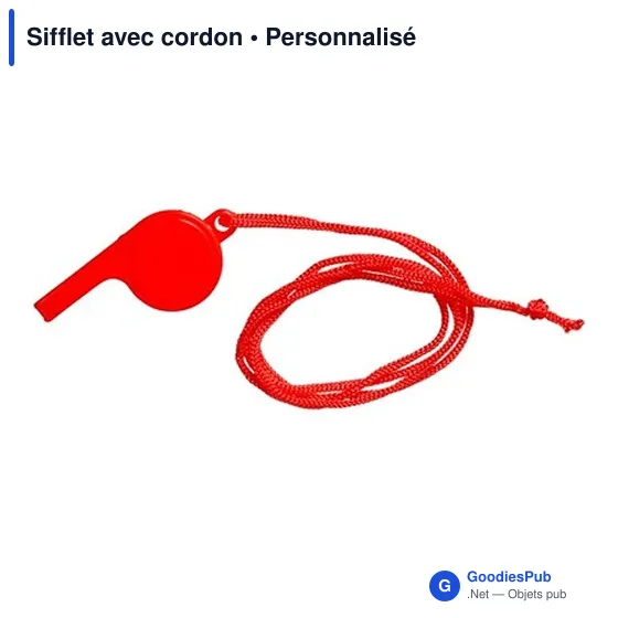 Sifflet avec cordon - Image 2