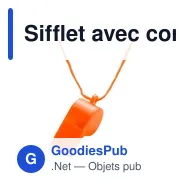 Sifflet avec cordon - Miniature 5