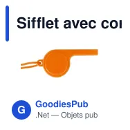 Sifflet avec cordon - Miniature 6