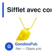Sifflet avec cordon - Miniature 8