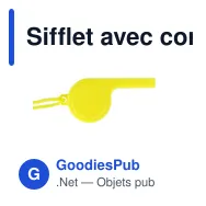 Sifflet avec cordon - Miniature 9