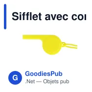 Sifflet avec cordon - Miniature 10