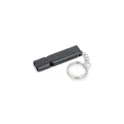 Variante Noir - Sifflet d'urgence personnalisable en aluminium avec logo - 4 couleurs
