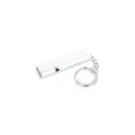 Variante Argent - Sifflet d'urgence personnalisable en aluminium avec logo - 4 couleurs