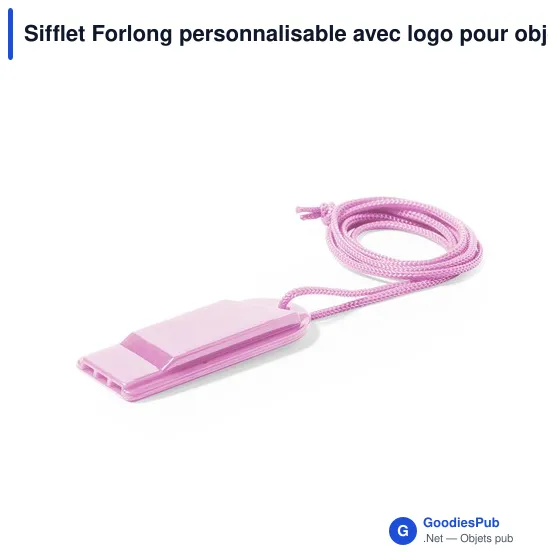 Sifflet Forlong personnalisable avec logo pour objets publicitaires - Image 2