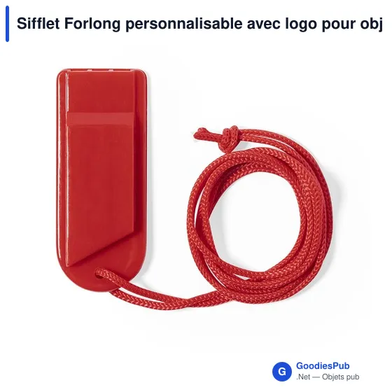 Sifflet Forlong personnalisable avec logo pour objets publicitaires - Image 11