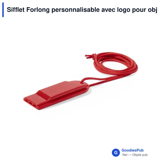 Sifflet Forlong personnalisable avec logo pour objets publicitaires - Image 12
