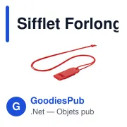 Sifflet Forlong personnalisable avec logo pour objets publicitaires - Miniature 3