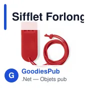 Sifflet Forlong personnalisable avec logo pour objets publicitaires - Miniature 4