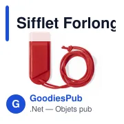 Sifflet Forlong personnalisable avec logo pour objets publicitaires - Miniature 5