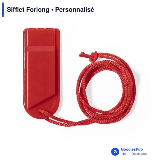 Sifflet Forlong personnalisable avec logo pour objets publicitaires - Image 5