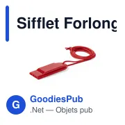 Sifflet Forlong personnalisable avec logo pour objets publicitaires - Miniature 6