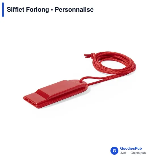 Sifflet Forlong personnalisable avec logo pour objets publicitaires - Image 6