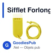 Sifflet Forlong personnalisable avec logo pour objets publicitaires - Miniature 7