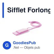 Sifflet Forlong personnalisable avec logo pour objets publicitaires - Miniature 8