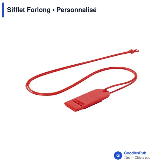 Sifflet Forlong personnalisable avec logo pour objets publicitaires - Image 9