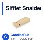 Sifflet personnalisable Snaider avec logo pour objets publicitaires - Miniature 1