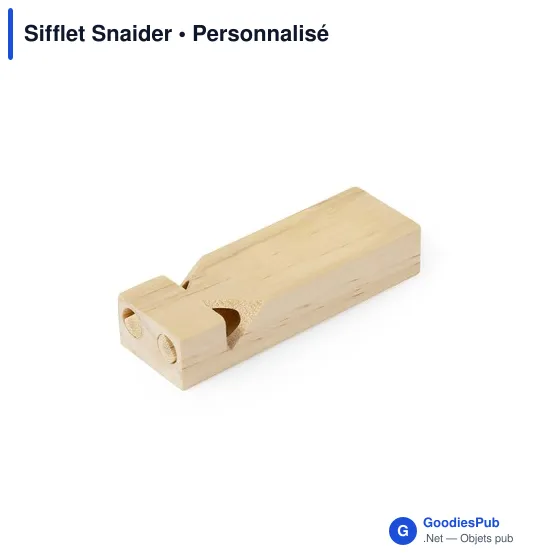 Sifflet personnalisable Snaider avec logo pour objets publicitaires - Image 1