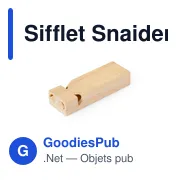 Sifflet personnalisable Snaider avec logo pour objets publicitaires - Miniature 2