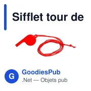 Sifflet tour de cou Josh - Miniature 1