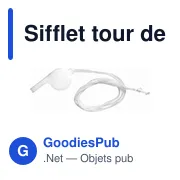 Sifflet tour de cou Josh - Miniature 4