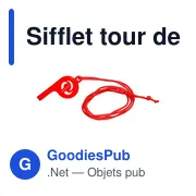 Sifflet tour de cou Josh - Miniature 7
