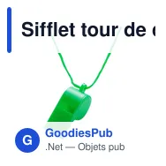 Sifflet tour de cou Josh - Miniature 9