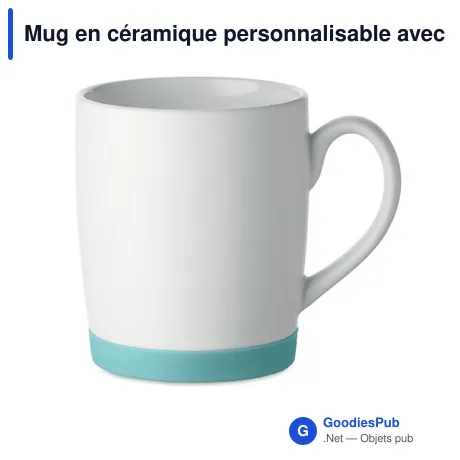 Mug en céramique personnalisable avec logo - SILBASE 300ml