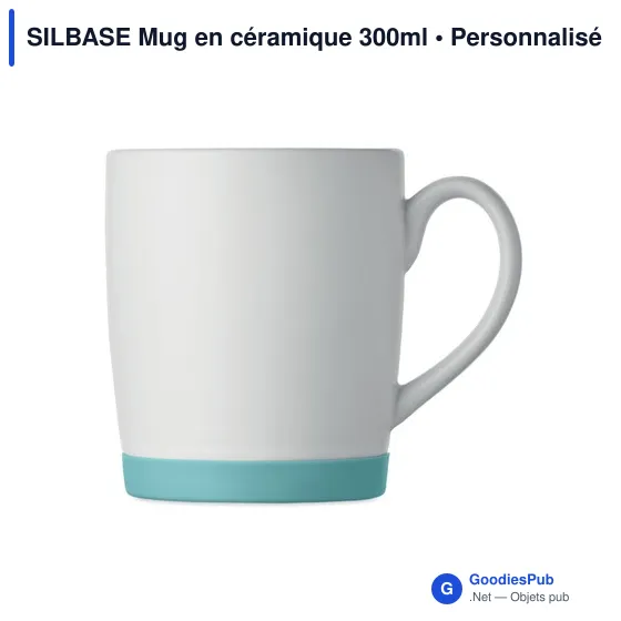 Mug en céramique personnalisable avec logo - SILBASE 300ml - Image 2