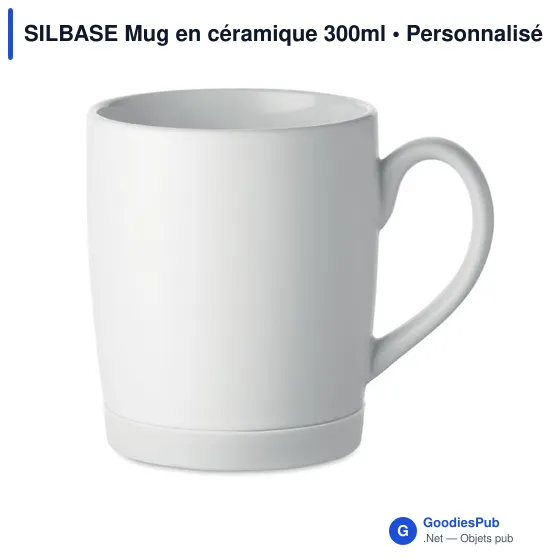 Mug en céramique personnalisable avec logo - SILBASE 300ml - Image 12