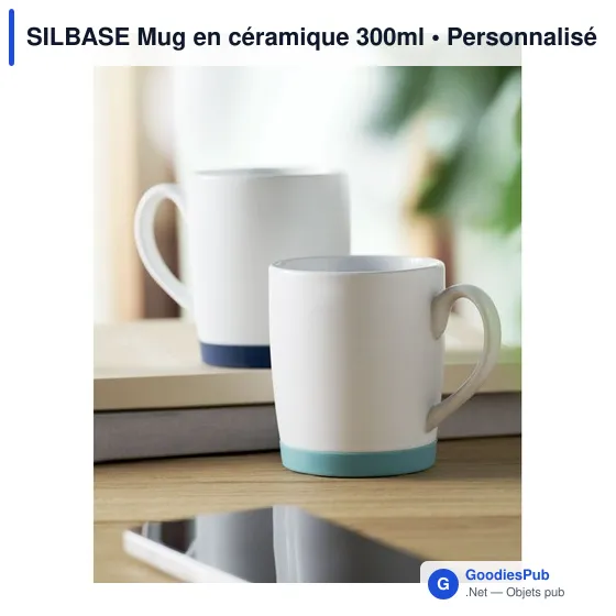 Mug en céramique personnalisable avec logo - SILBASE 300ml - Image 5