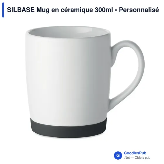 Mug en céramique personnalisable avec logo - SILBASE 300ml - Image 8