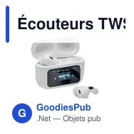 Écouteurs TWS personnalisables avec logo - SILENCIO - Miniature 1