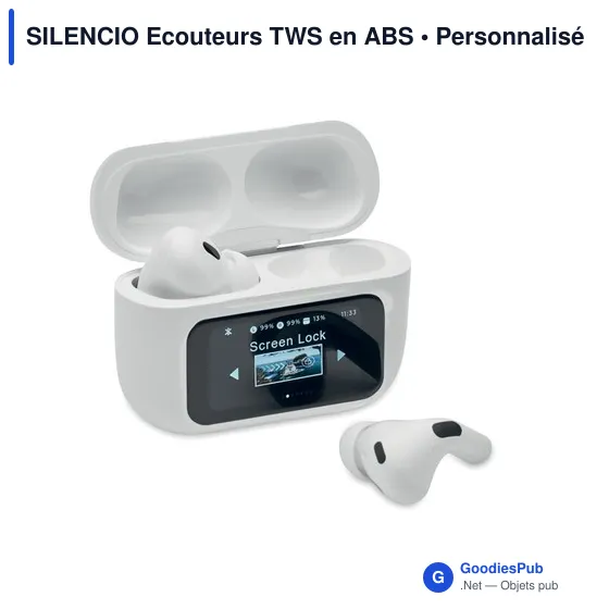Écouteurs TWS personnalisables avec logo - SILENCIO - Image 1