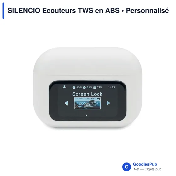 Écouteurs TWS personnalisables avec logo - SILENCIO - Image 3
