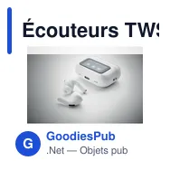 Écouteurs TWS personnalisables avec logo - SILENCIO - Miniature 4