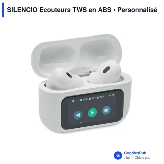 Écouteurs TWS personnalisables avec logo - SILENCIO - Image 5
