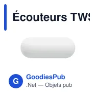 Écouteurs TWS personnalisables avec logo - SILENCIO - Miniature 6