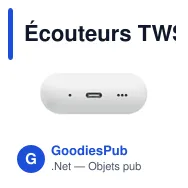 Écouteurs TWS personnalisables avec logo - SILENCIO - Miniature 9