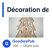 Décoration de sapin personnalisable en bois avec logo - SILUETA - Miniature 4