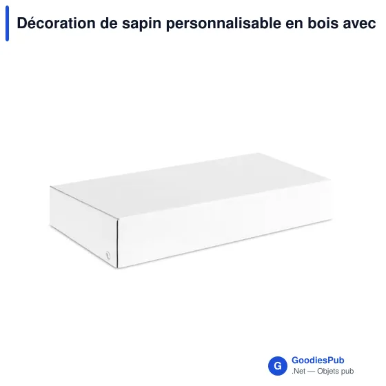 Décoration de sapin personnalisable en bois avec logo - SILUETA - Image 5
