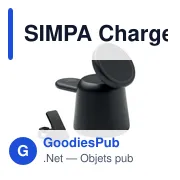 Chargeur sans fil 3 en 1 personnalisable avec logo - SIMPA - Miniature 1