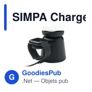Chargeur sans fil 3 en 1 personnalisable avec logo - SIMPA - Miniature 2