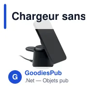 Chargeur sans fil 3 en 1 personnalisable avec logo - SIMPA - Miniature 11